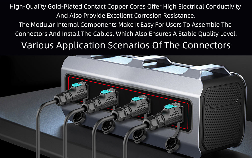 EW LP12 2 Pin Flange Electrical Waterproof Connectors