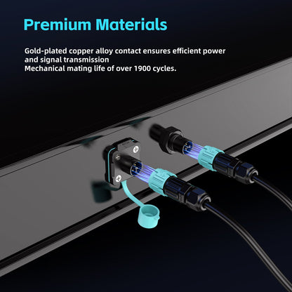 EW M15 3Pin Waterproof Outdoor Electrical Cable