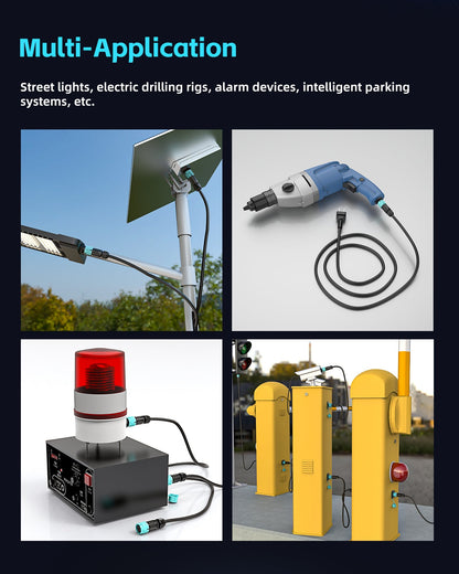 EW M15 3Pin Waterproof Outdoor Electrical Cable