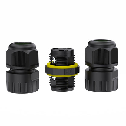 EW M16 2Pin Wire Connector Screw Waterproof