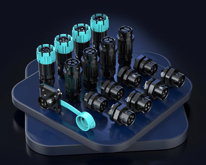EW M19 4 Pins Plug Water Proof Connector With Cable