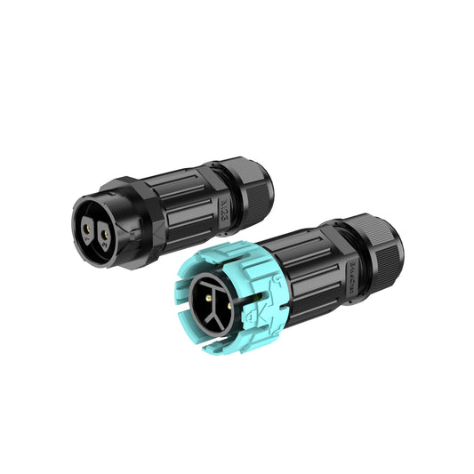 EW M23 2-poliger wasserdichter Stecker, männlich und weiblich, IP68