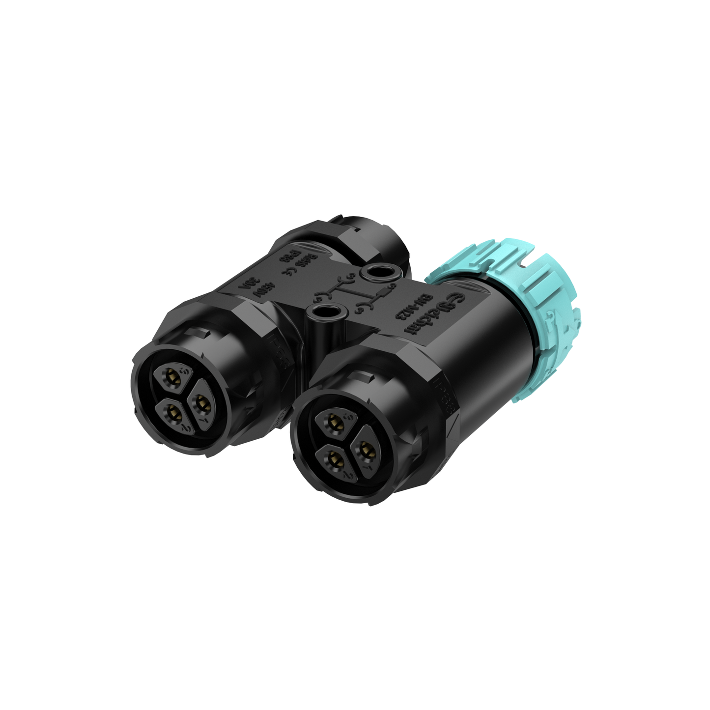 EW M23Y 3Pin H 3 Way Wire Connector Waterproof