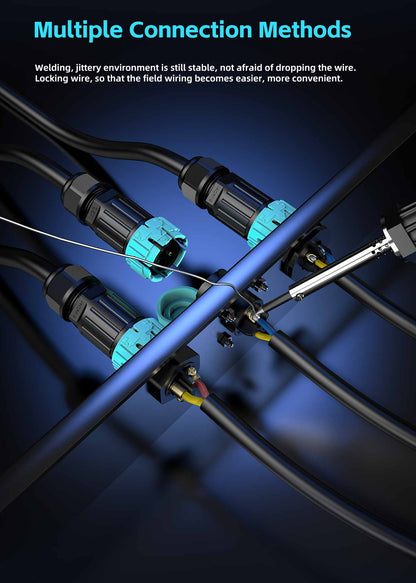 EW M23 3Pin Waterproof Outdoor Cable Connector