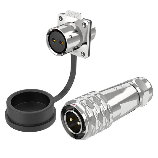 EW SF12 2 Pin Standard Circular Connector Flange