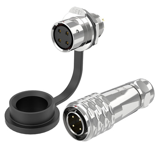 EW SF12 4 Pin Panel Mount Connector Metal