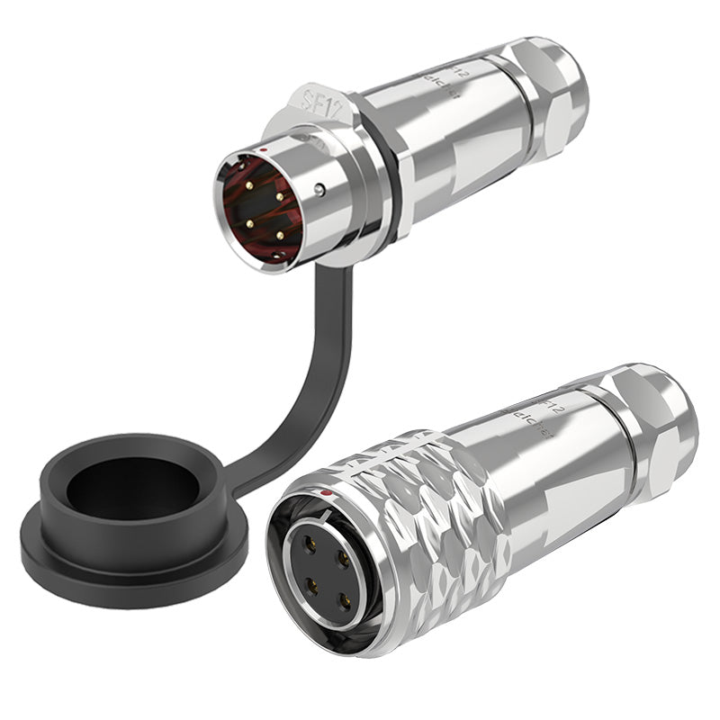 EW SF12 4 Pin Circular Connector Electrical Metal