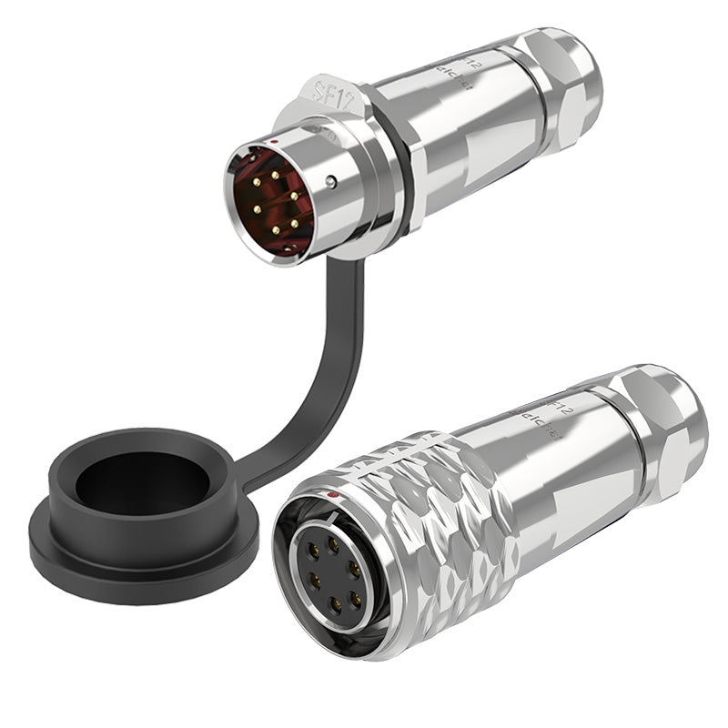 EW SF12 6 Pin Circular Plug Socket Metal