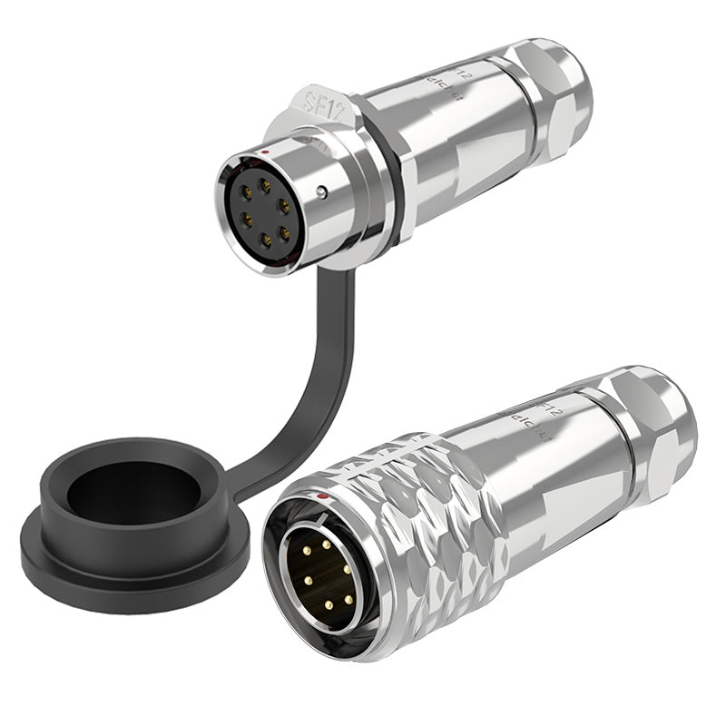 EW SF12 6 Pin Circular Plug Socket Metal