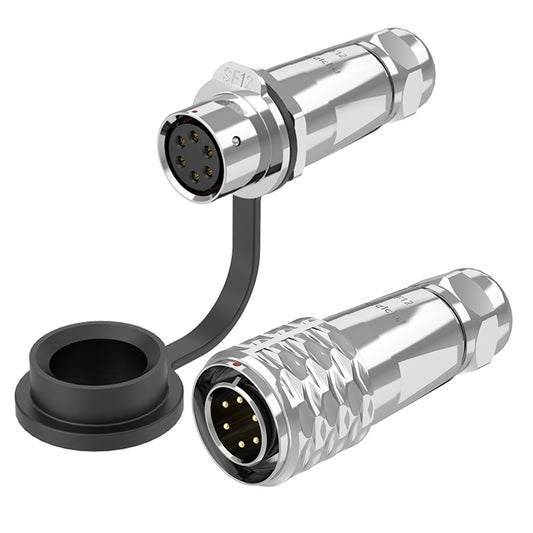 EW SF12 6 Pin Circular Plug Socket Metal