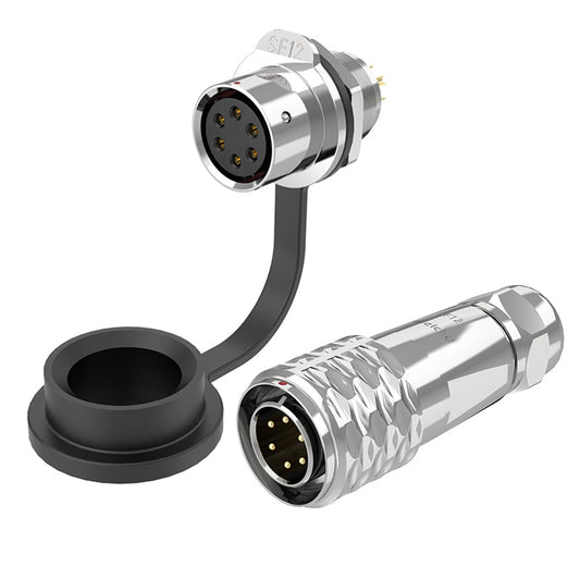 EW SF12 6 Pin Male and Female Connectors Metal