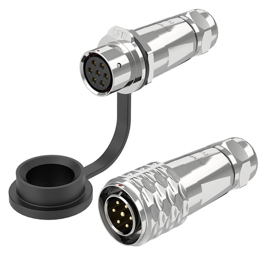 EW SF12 7 Pin Circular Plug Connector Metal