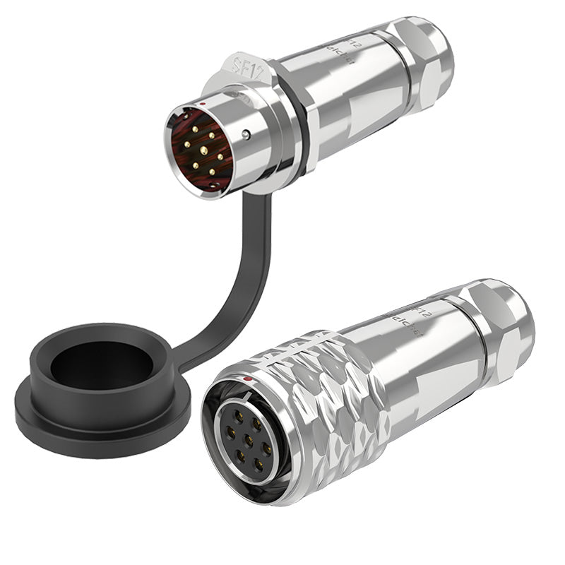 EW SF12 7 Pin Circular Plug Connector Metal