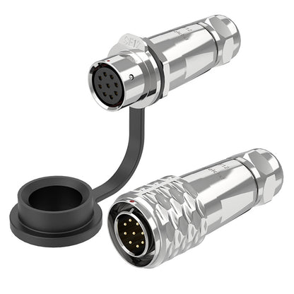 EW SF12 9 Pin Circular Plug Socket Metal