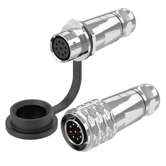 EW SF12 9 Pin Circular Plug Socket Metal