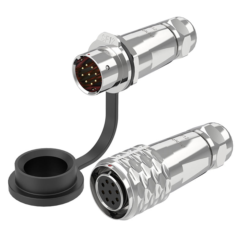 EW SF12 9 Pin Circular Plug Socket Metal