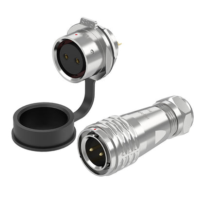 EW SF16 2 Pin Circular Connector Panel Metal