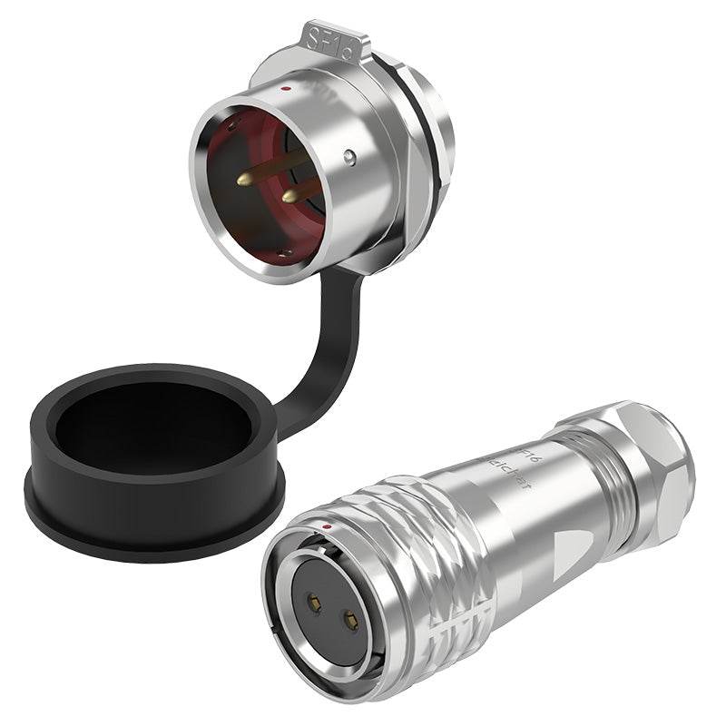 EW SF16 2 Pin Circular Connector Panel Metal