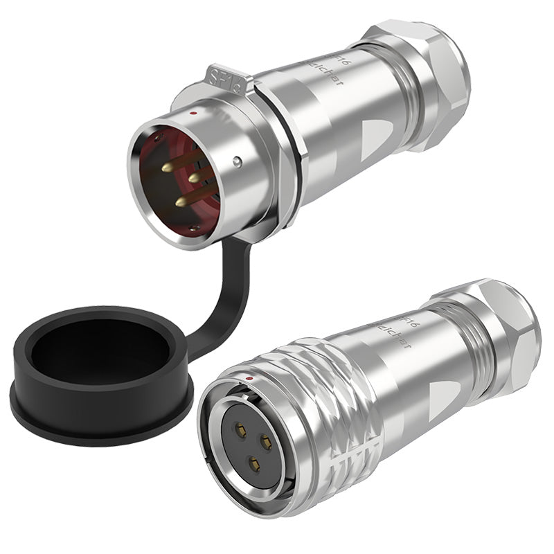 EW SF16 3 Pin Standard Circular Connector Metal