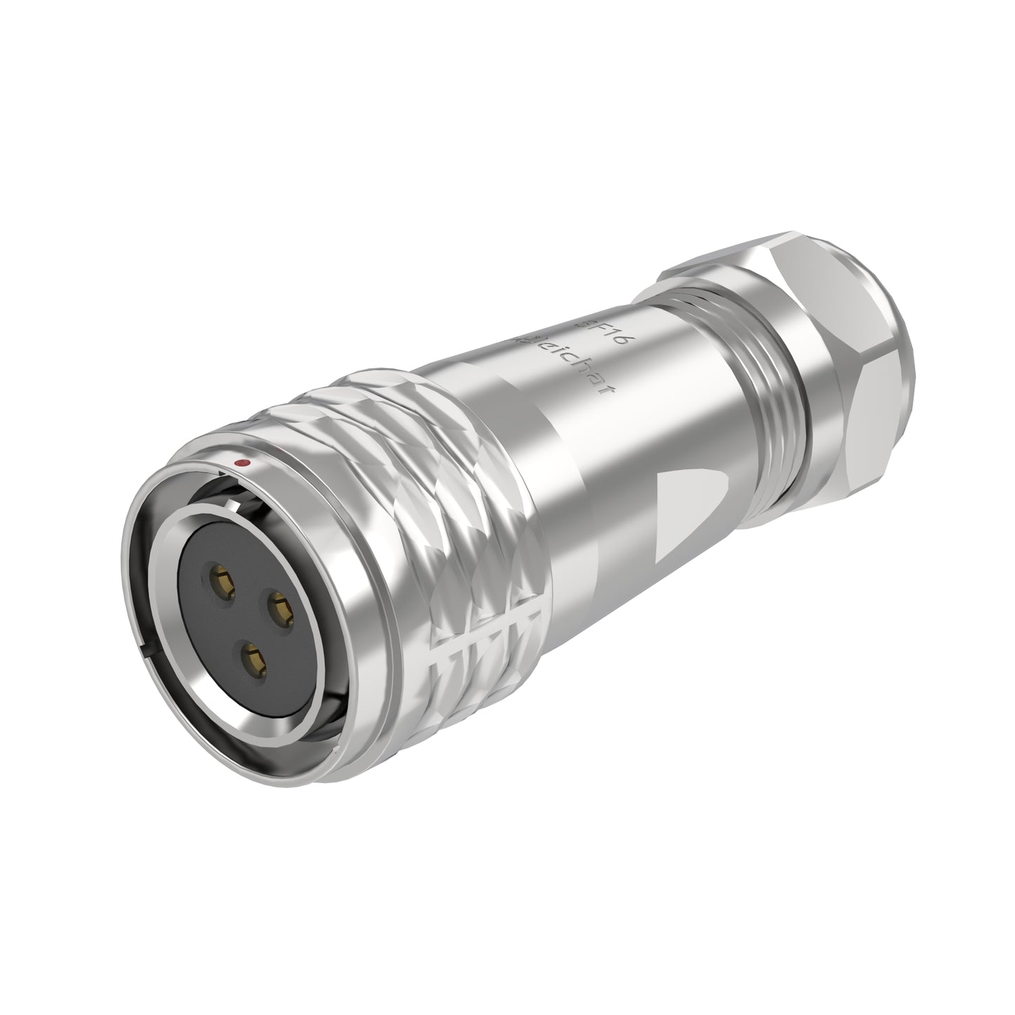 EW SF16 3 Pin Circular Plug Socket Flange Metal