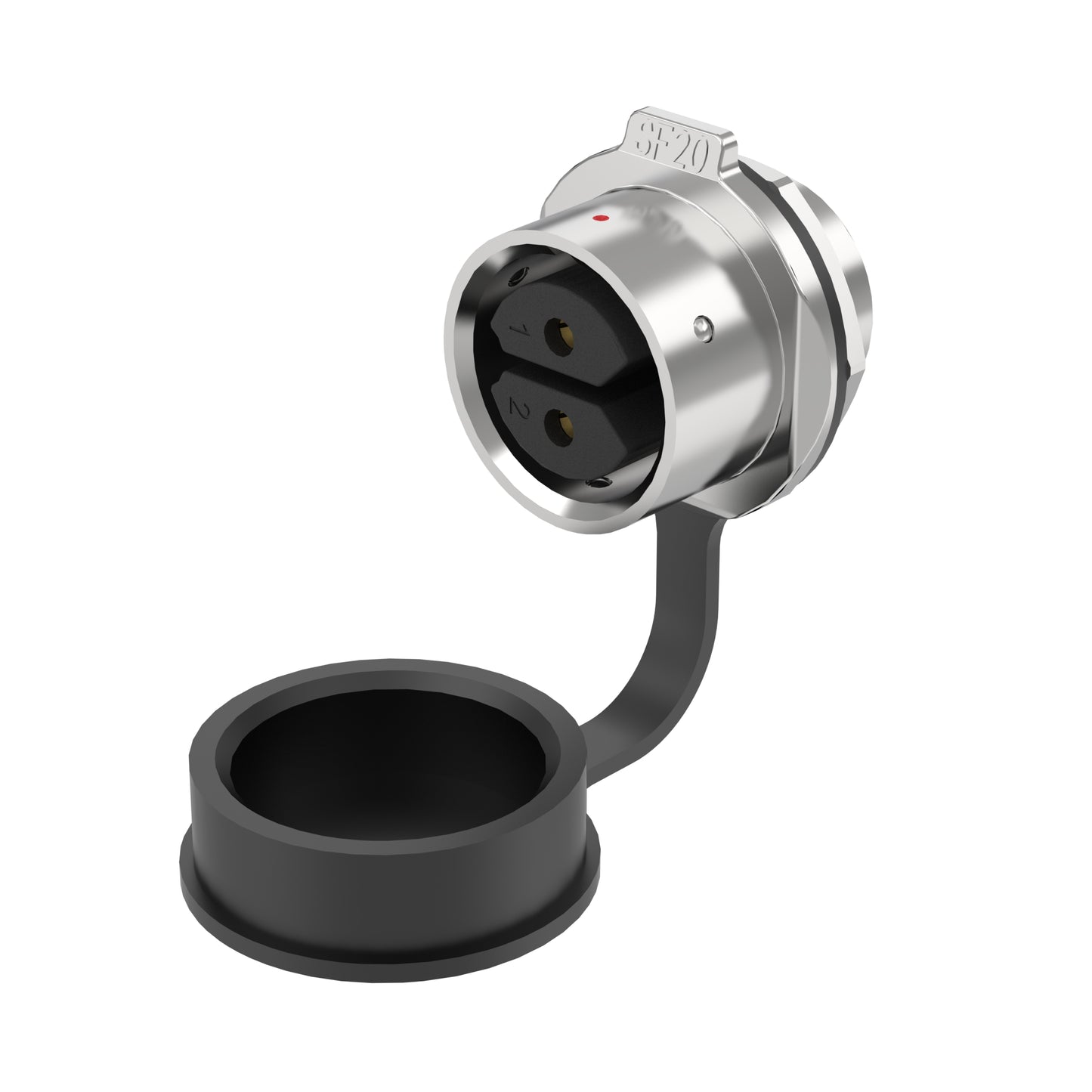 EW SF20 2 Pin Panel Mount Power Connector