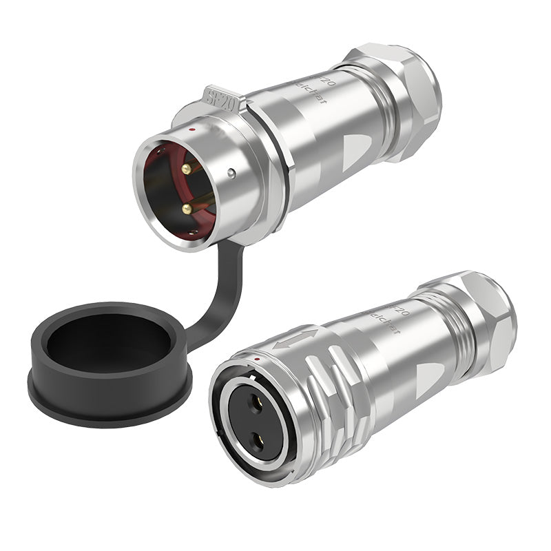 EW SF20 2 Pin Circular Power Connector Types