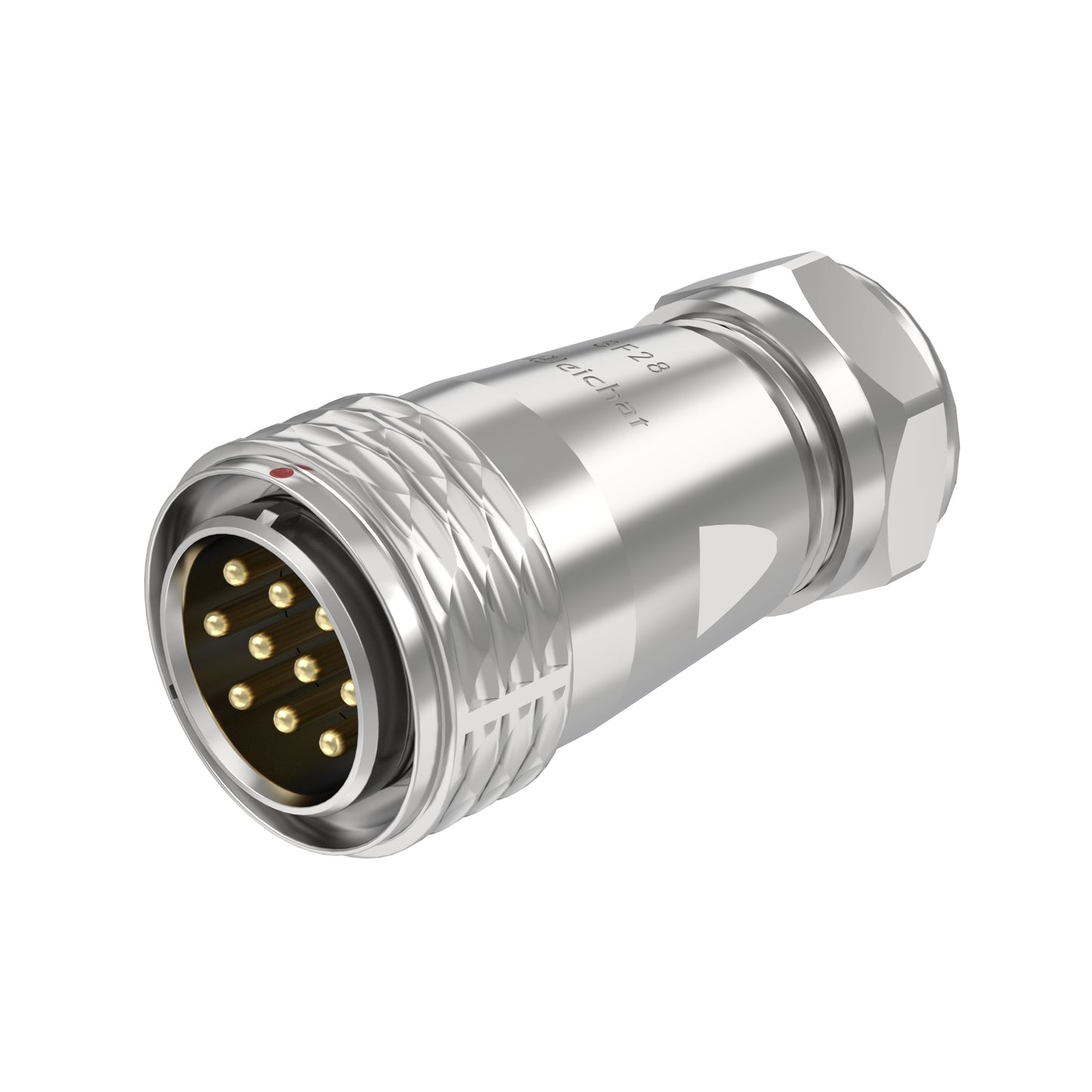EW SF28 10 Pin Circular Plug Socket Metal