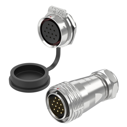 EW SF28 12 Pin Panel Mount Power Connector Metal