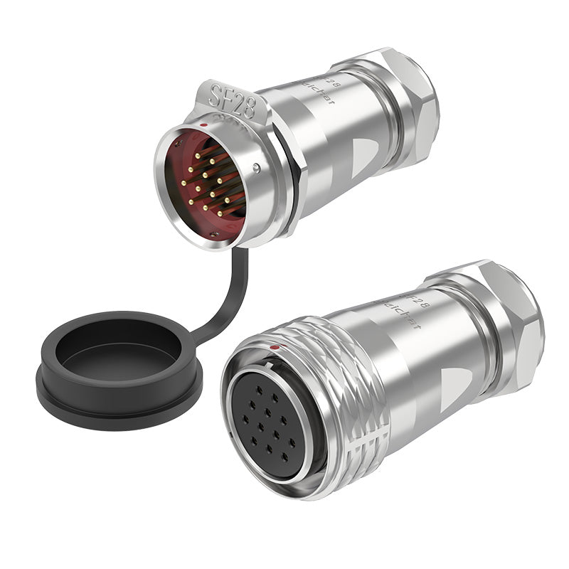 EW SF28 12 Pin Circular Power Connector Types Metal