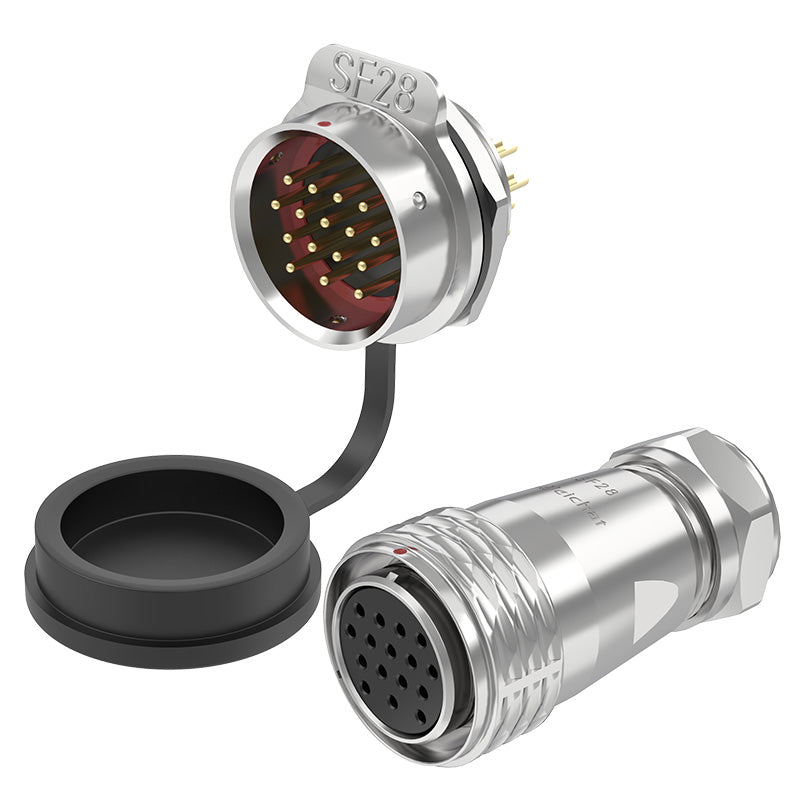 EW SF28 16 Pin Panel Mount Connector Metal