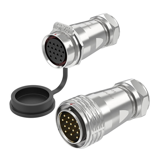 EW SF28 16 Pin Circular Plug Socket Aviation Connector Metal