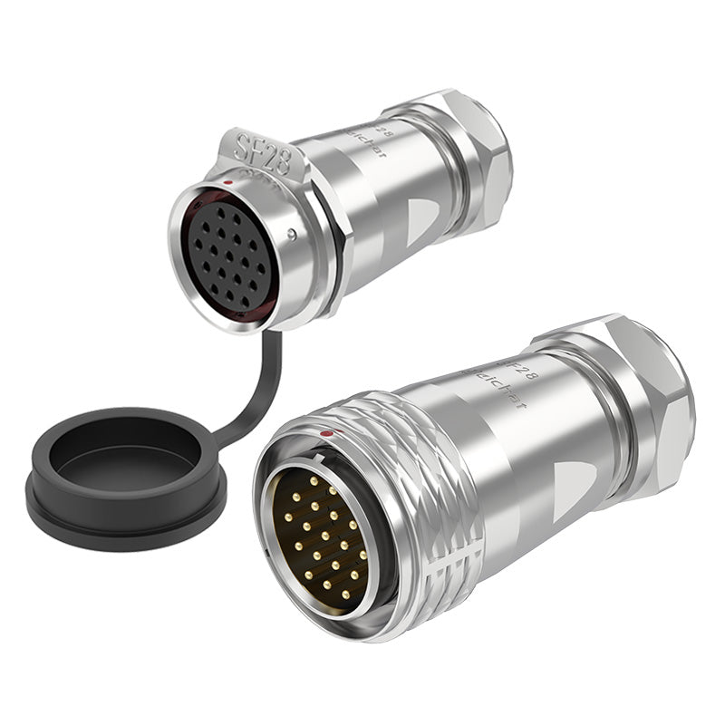 Connecteur circulaire EW SF28 18 broches, fiche aviation en métal