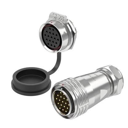 EW SF28 18 Pin Panel Mount Power Connector Metal