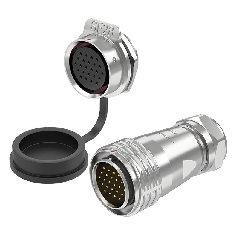 EW SF28 24 Pin Panel Mount Connector Metal