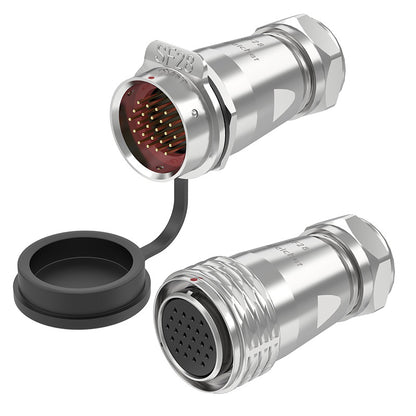 EW SF28 24-poliger Rundsteckverbinder, Typen aus Metall