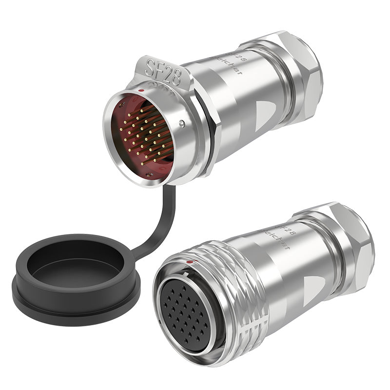 Connecteur circulaire EW SF28 26 broches, fiche aviation en métal