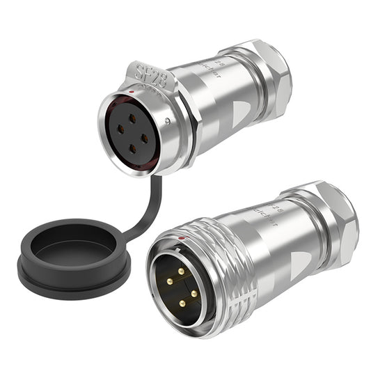 EW SF28 4 Pin Circular Connector Electrical Metal