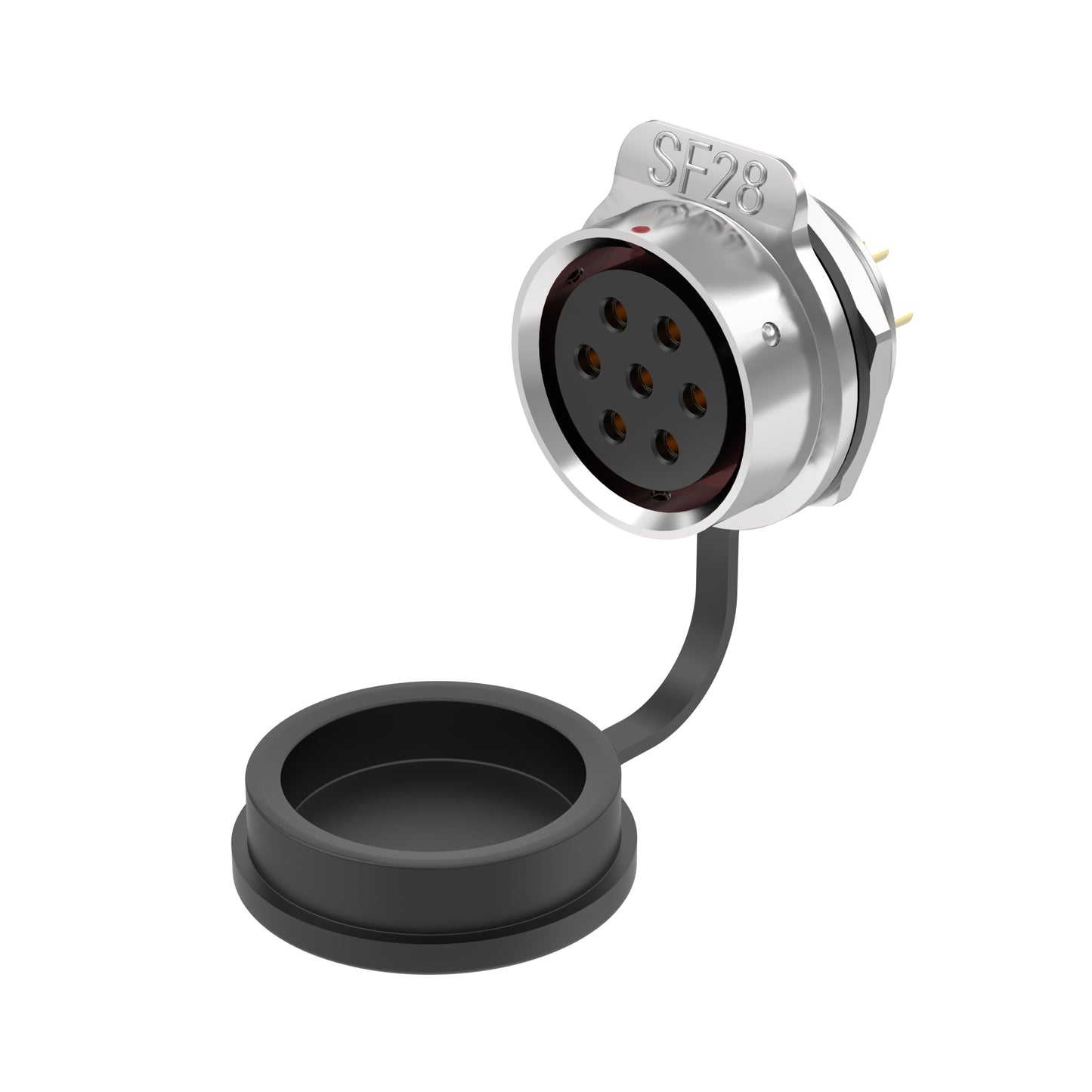 EW SF28 7 Pin Panel Mount Power Connector Metal