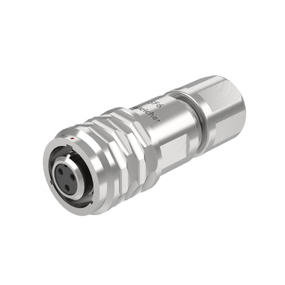 EW SF6 3 Pin Circular Connector Panel Metal