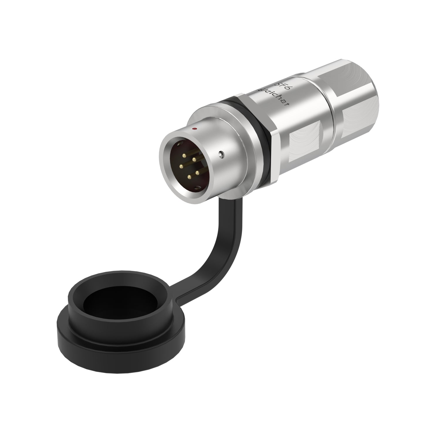 EW SF6 5-poliger Rundsteckverbinder aus Metall