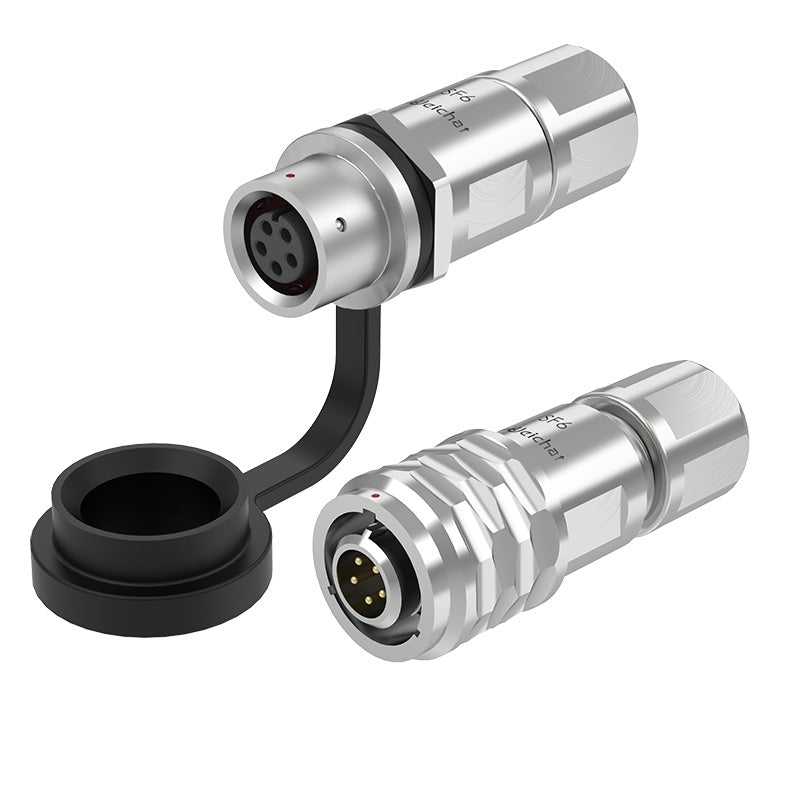 EW SF6 5-poliger Rundsteckverbinder aus Metall