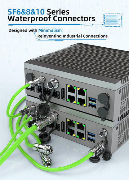 EW SF8 2 Pin Circular Panel Mount Connector Metal