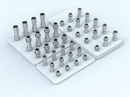EW SF8 2 Pin Circular Panel Mount Connector Metal