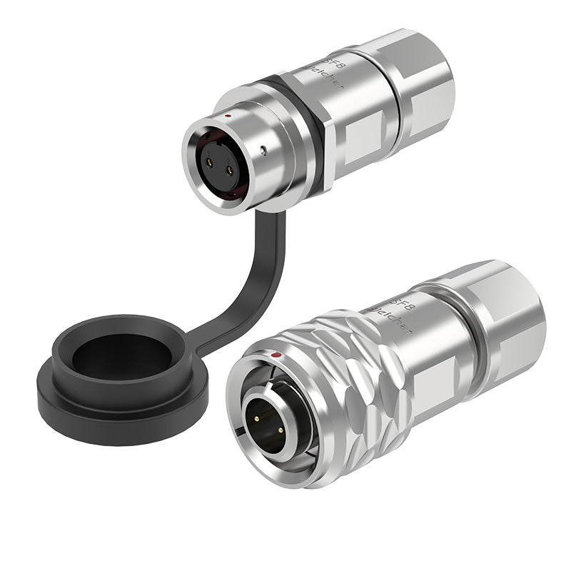 EW SF8 2-polige Rundsteckdose aus Metall