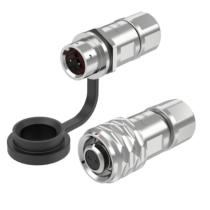 EW SF8 2-polige Rundsteckdose aus Metall