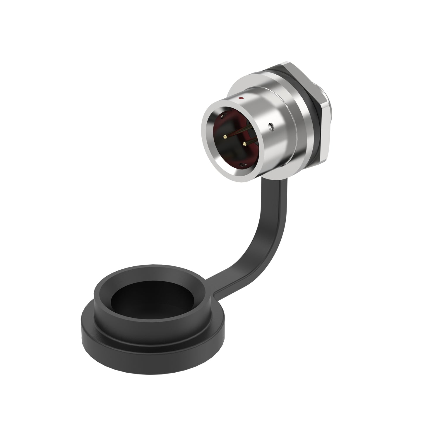 EW SF8 2 Pin Circular Panel Mount Connector Metal