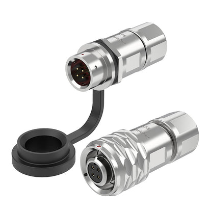 EW SF8 4 Pin Circular Connector Waterproof Aviation Plug Metal