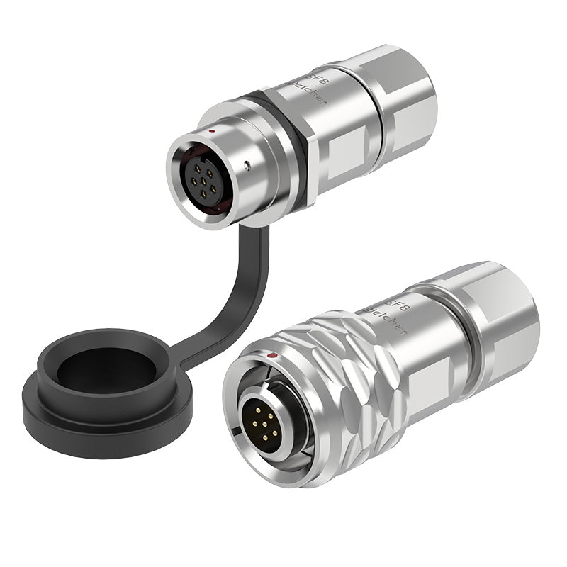 EW SF8 6 Pin Circular Power Connector Types Metal