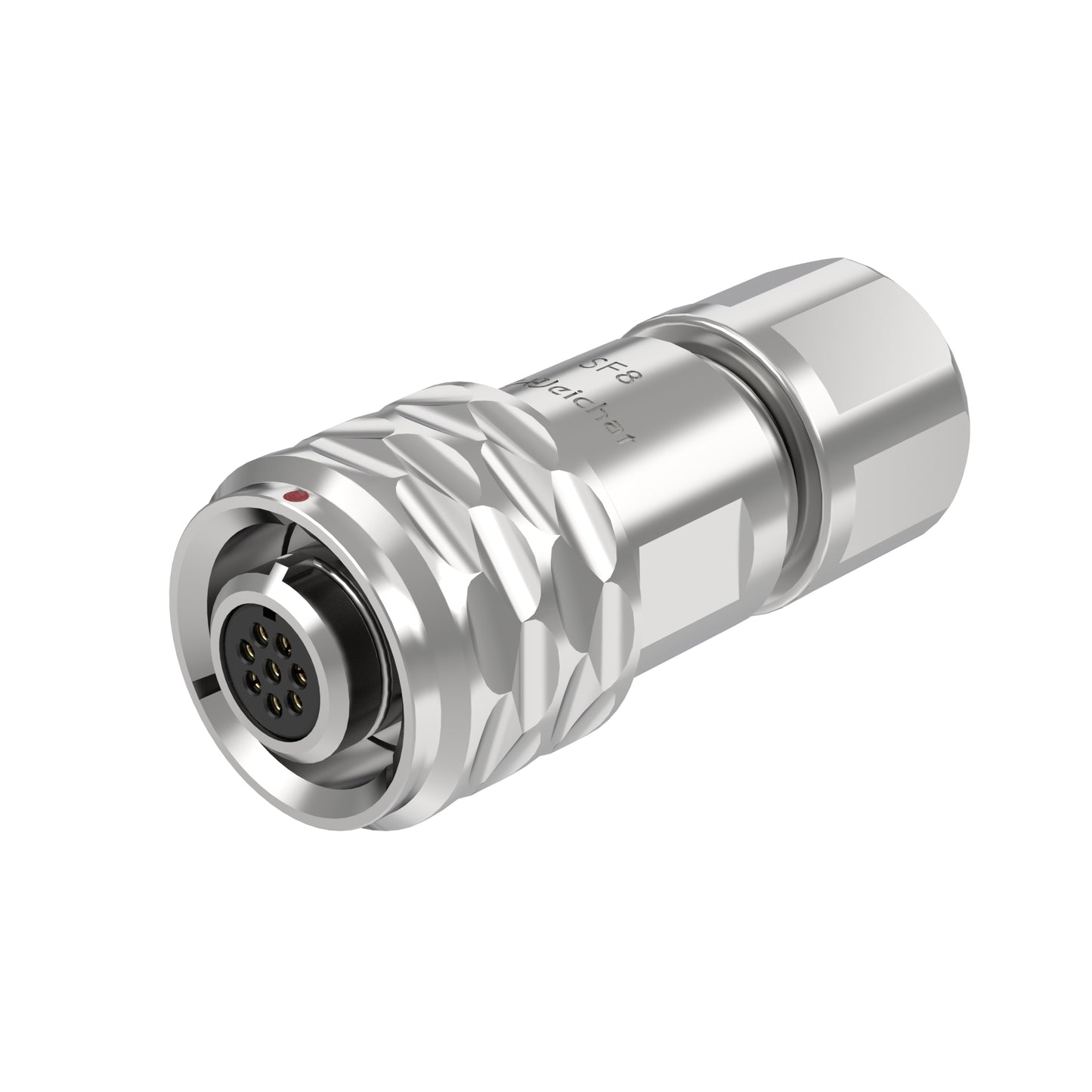 EW SF8 8 Pin Circular Plug Socket Metal