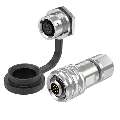 EW SF8 8 Pin Circular Panel Mount Connector Metal